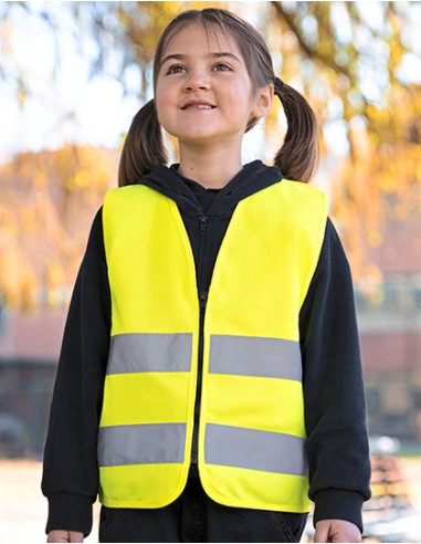 K-KWRX-Kids Hi-Vis Safety Vest With Front Zipper Aalborg